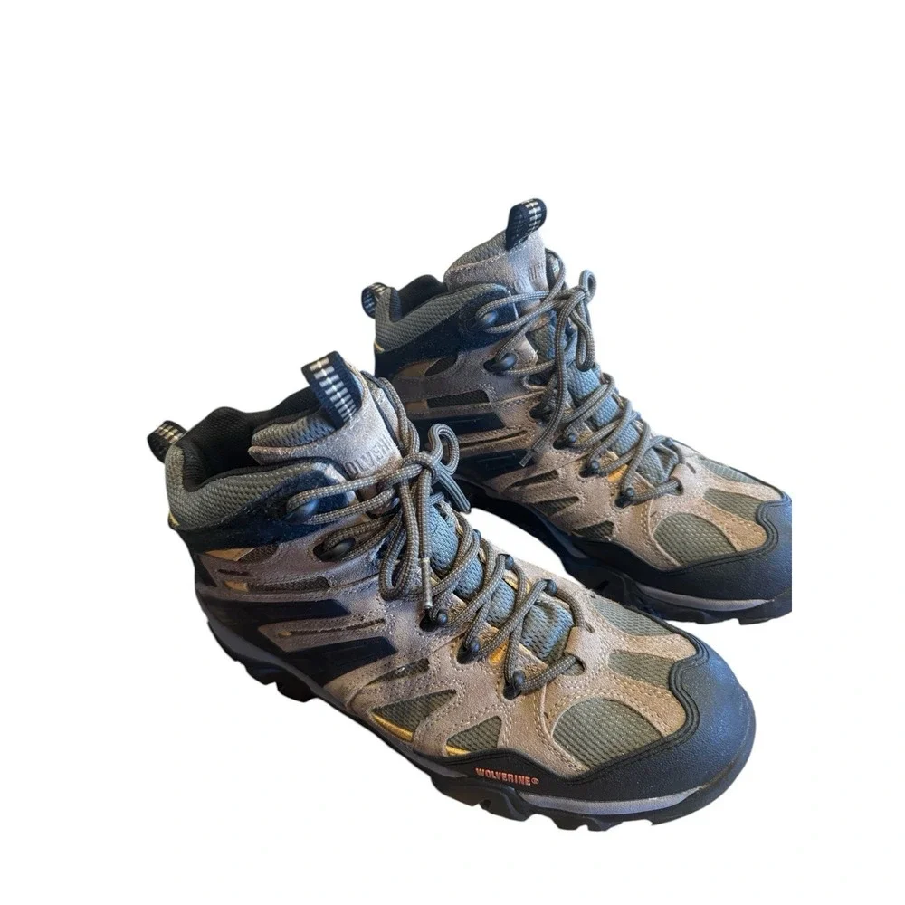 Wolverine Men's Sz 12 Wilderness Waterproof Mesh Suede Hiking Work Hunting Boots
